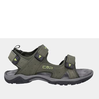 CMP ALMAAK LTHR SANDAL GREEN