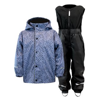 Virvel Kids SKUR PU FLEECE SET BLUE DO