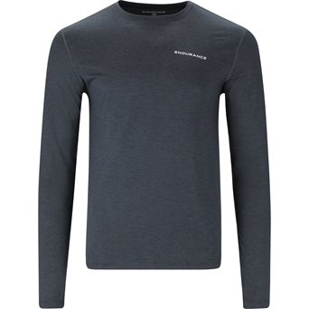 Endurance ABDON LS TEE BLACK MEL