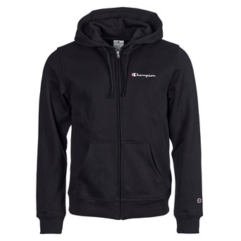 Champion ZIP HOOD S LOGO BLACK