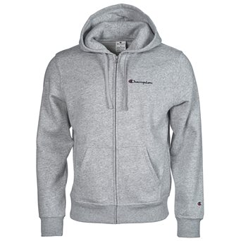 Champion ZIP HOOD S LOGO GREY