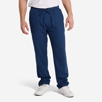 Tuxer JAMIE LINEN PANT NAVY BLUE