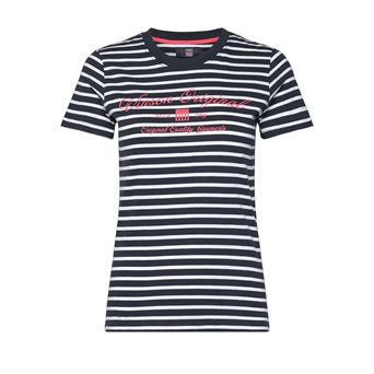 Vinson LAYLA W TEE STRIPED NAVY