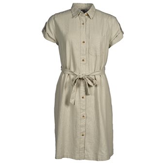 Tuxer CHARLENE LINEN DRESS STONE