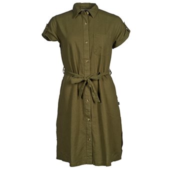 Tuxer CHARLENE LINEN DRESS OLIV