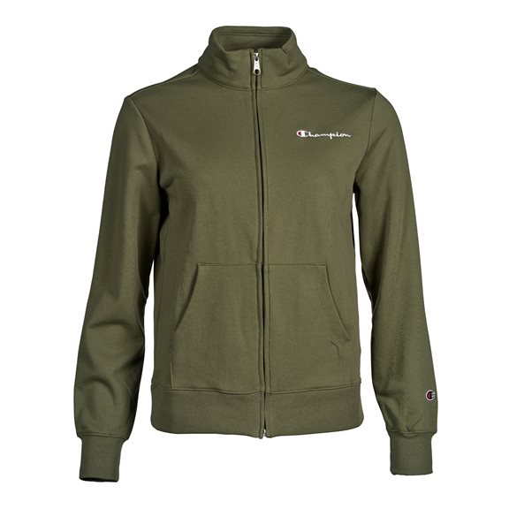Champion LEGACY W ZIP CREW GREEN