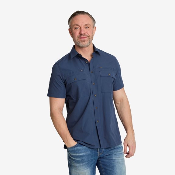 Tuxer IDAHO SS SHIRT NAVY BLUE