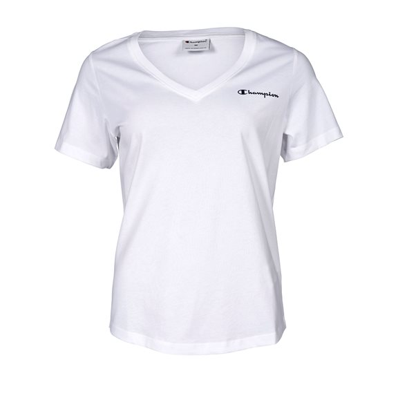 Champion V-NECK TEE W WHITE