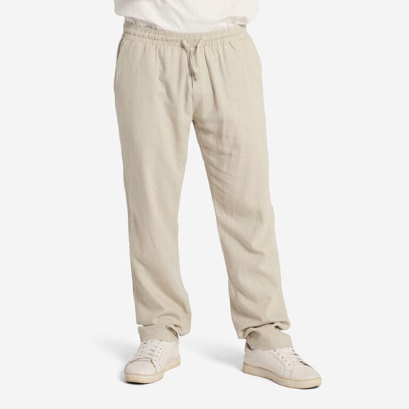 Tuxer JAMIE LINEN PANTS STONE