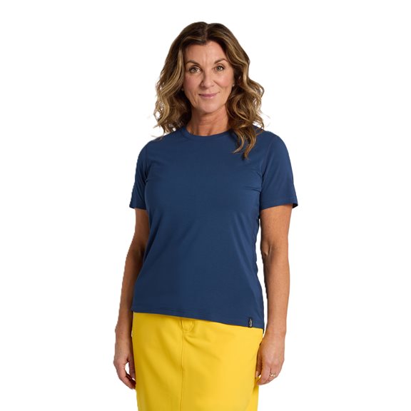 Tuxer CAMILLE W BAMBOO TEE BLUE