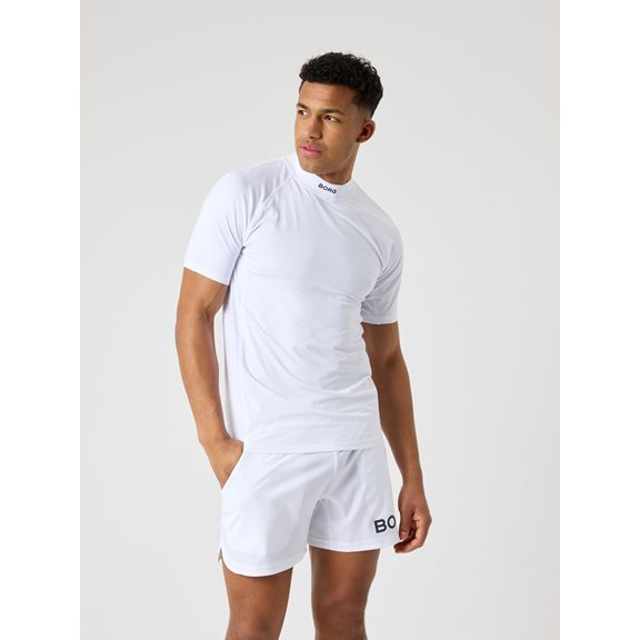 Björn Borg MOCK NECK TEE WHITE