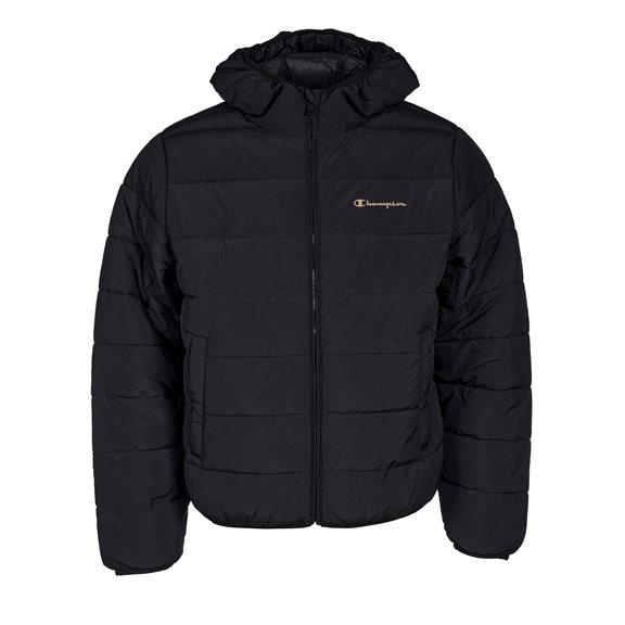 Champion HOODED PUFF JKT BLACK