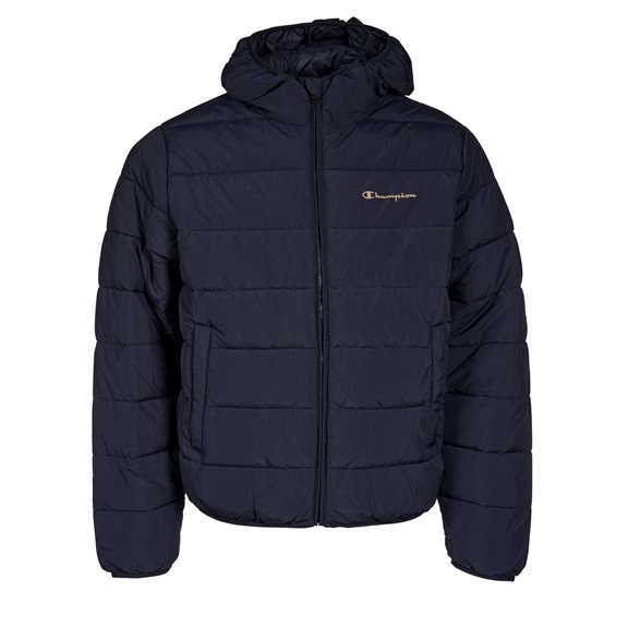 Champion HOODED PUFF JKT NAVY
