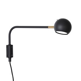 Vägglampa YES! Svart