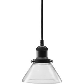 August fönsterlampa svart/klar 15cm