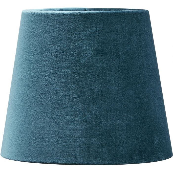 Mia lampskärm Sammet turkos 20cm