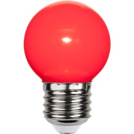 Klotlampa LED E27 röd 0,8W
