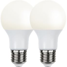 Normallampa LED 470lm opal 3000K 2-pack