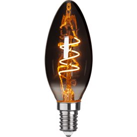 Kronljuslampa LED E14 rökfärgad 50lm 1800K
