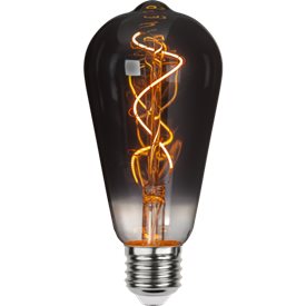 Edisonlampa LED E27 rökfärgad 40lm 1800K