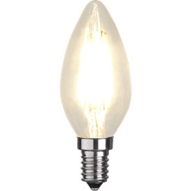 Kronljuslampa LED E14 klar 420lm 2700K dimbar