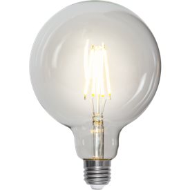Glob LED E27 klar 806lm 125mm 2700K dimbar
