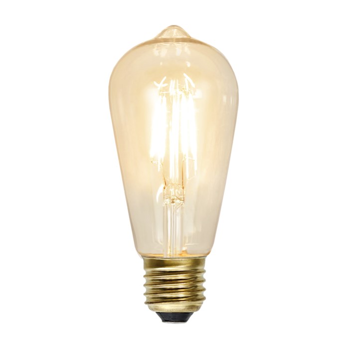 Edisonlampa LED 140lm E27 klar 2100K dimbar