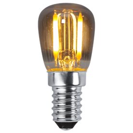 Päronlampa LED E14 rök 30Lm 2200K