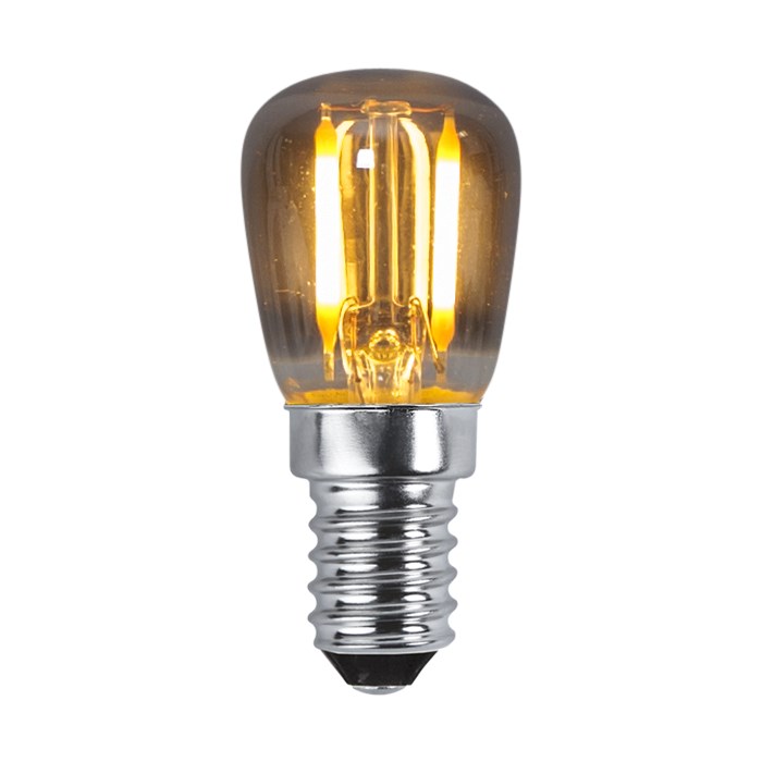 Päronlampa LED E14 rök 30Lm 2200K