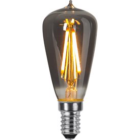 Edisonlampa LED 30lm rök E14 2100K