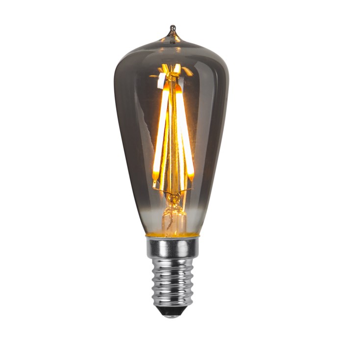 Edisonlampa LED 30lm rök E14 2100K