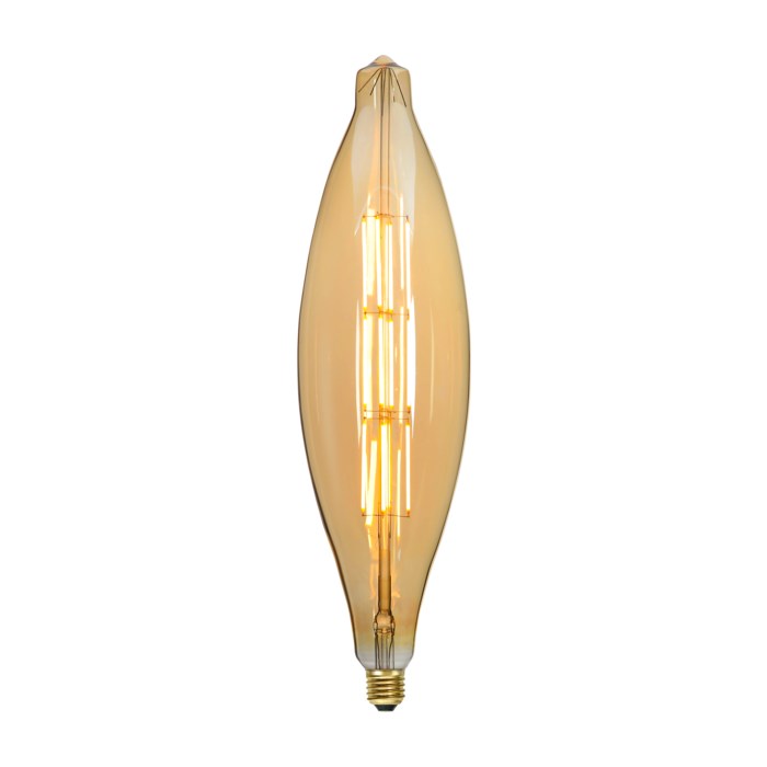 Globlampa LED 650lm 120 amber E27 2000K dimbar
