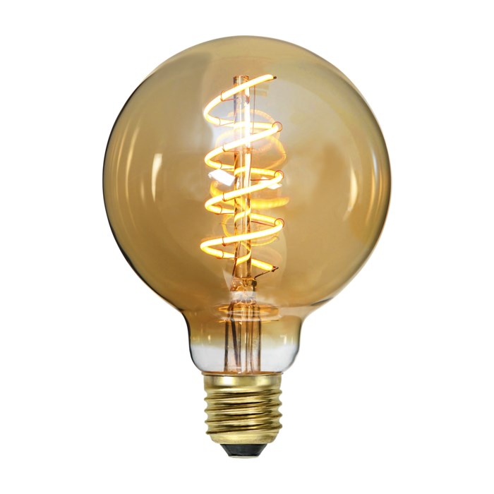 Globlampa LED 160lm 95 amber E27 2000K dimbar