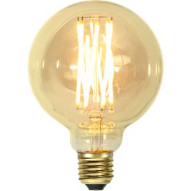Glob LED 240lm amber 95 E27 1800K dimbar