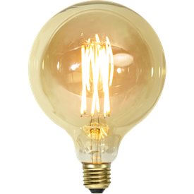 Globlampa LED 240lm amber 125 E27 1800K dimbar