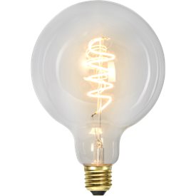 Glob LED 3-steg klar 95mm 270-68lm 2100K