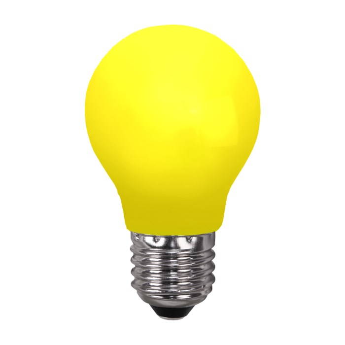 Normallampa LED gul E27 18lm