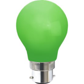 Normal LED B22 grön 30lm