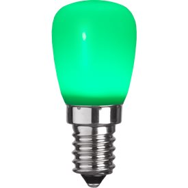 Päronlampa LED E14 grön 10lm