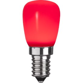 Päron LED E14 röd 2lm