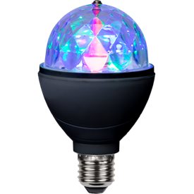 LED-lampa E27 Disco LED Black
