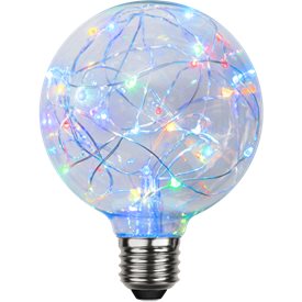 Glob LED färgad ljusslinga E27