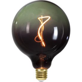 Glob LED grön-svart 125mm 2200K E27 dimbar