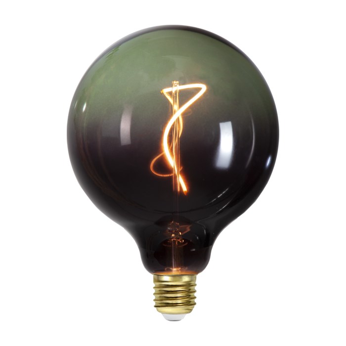 Globlampa LED rök/grön125mm 2200K E27 dimbar