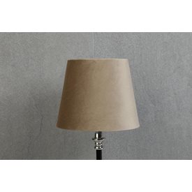 Lampskärm Sammet ljusbrun 20cm