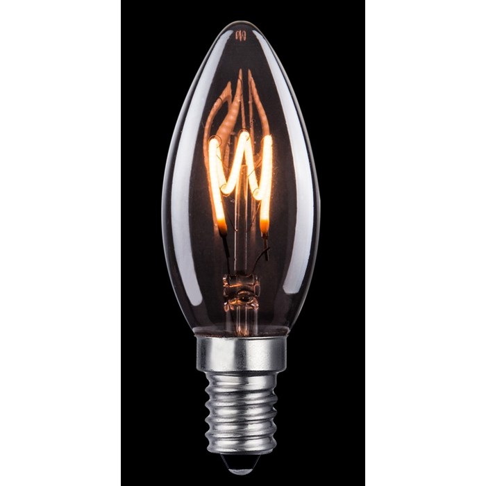 Kronljuslampa LED Nero 3-steg E14 rökfärgad