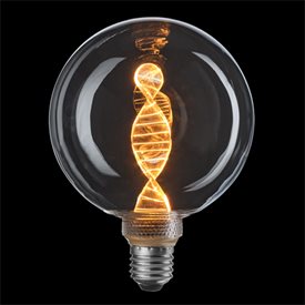 Glob DNA LED 125 clear E27 3-steg