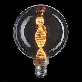 Globlampa DNA LED 125 clear E27 3-steg