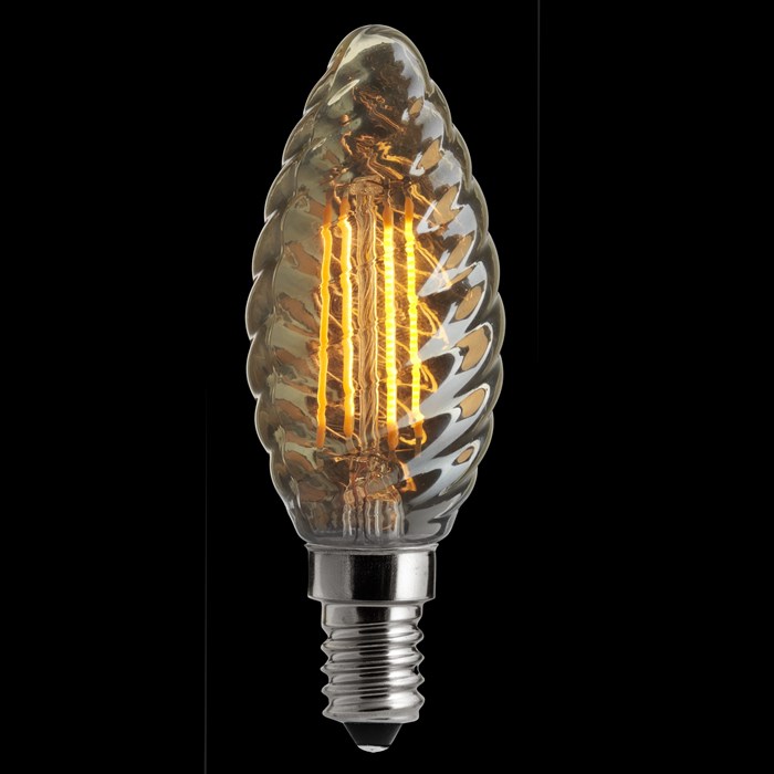 Kronljuslampa vriden LED 3-steg amber 385-30lm 2000K minne