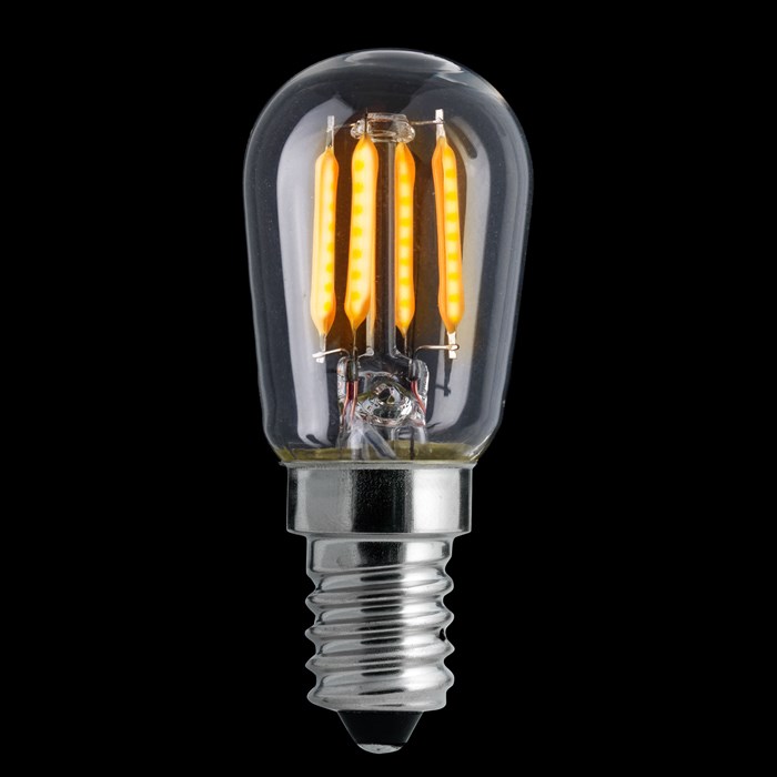 Päronlampa LED 3-steg E14 klar 220-30lm 2200K